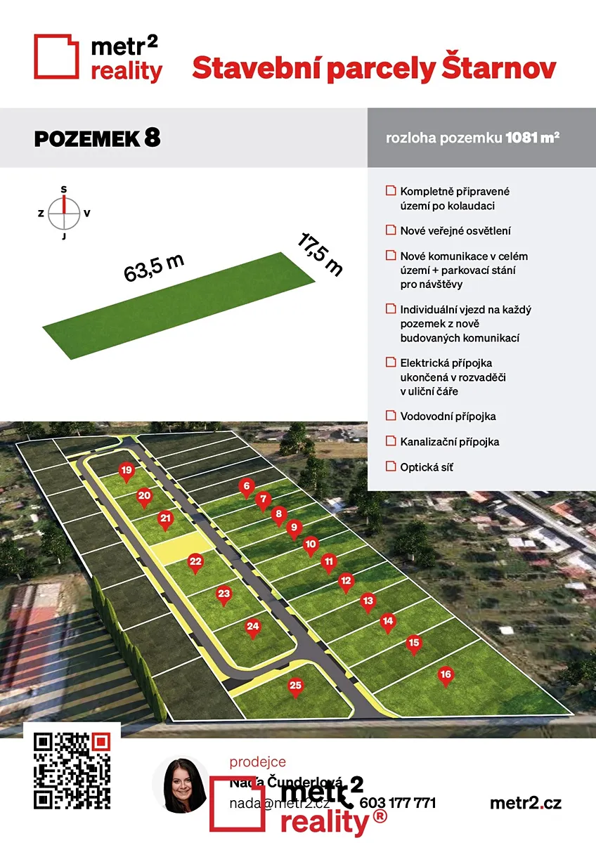 Prodej stavebního pozemku 1081 m²